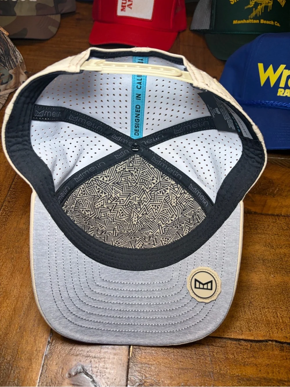Melin Beige Logo Hat - Size Small